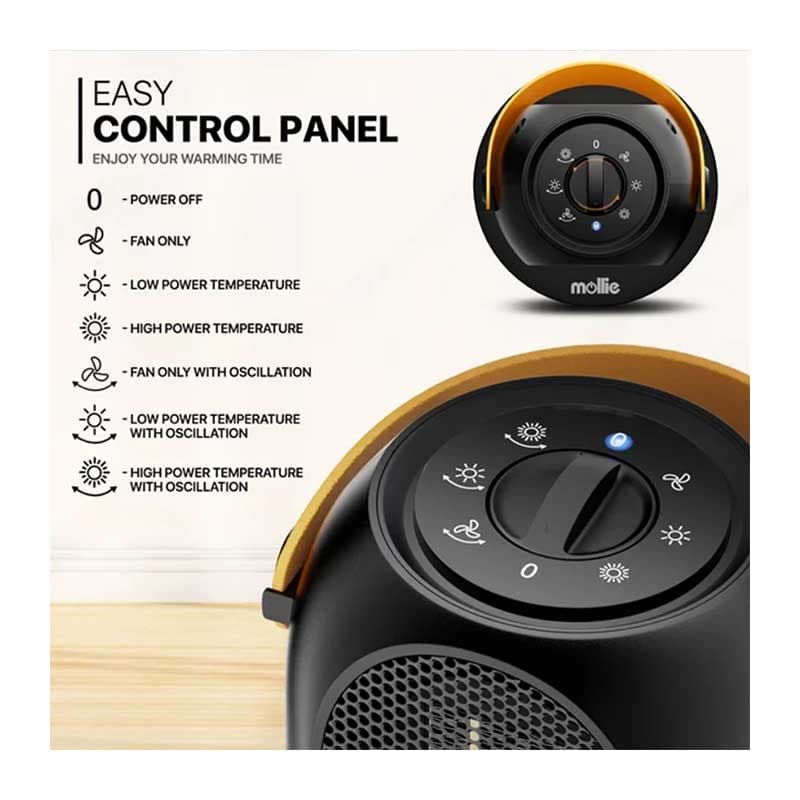 بخاری برقی 1200 وات برند LIUNOVIP مدل PTC-1500Q1 — تصویر ۵