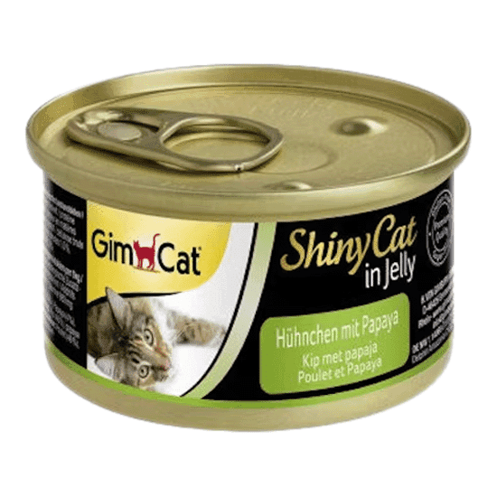 کنسرو گربه جیم کت با طعم مرغ و پاپایا – Gimcat Can with chicken And Papaya