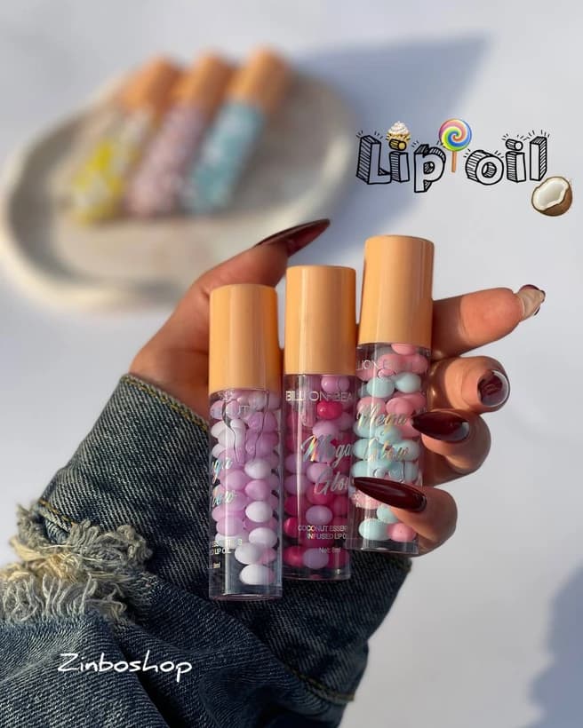 برق لب نارگیلی Mega Glow مدل Coconut Gloss حجم 8 میلی‌لیتر — تصویر ۲