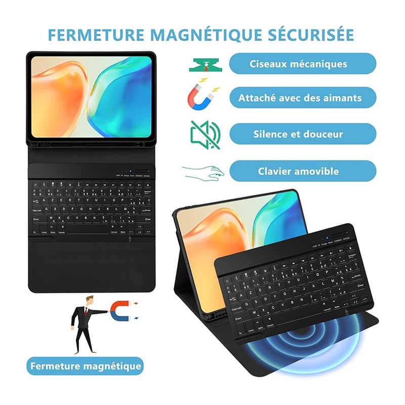 قاب کیبورد آیپد 11/10.5 اینچی برند Clavier مدل KC-Tde239/282 — تصویر ۷
