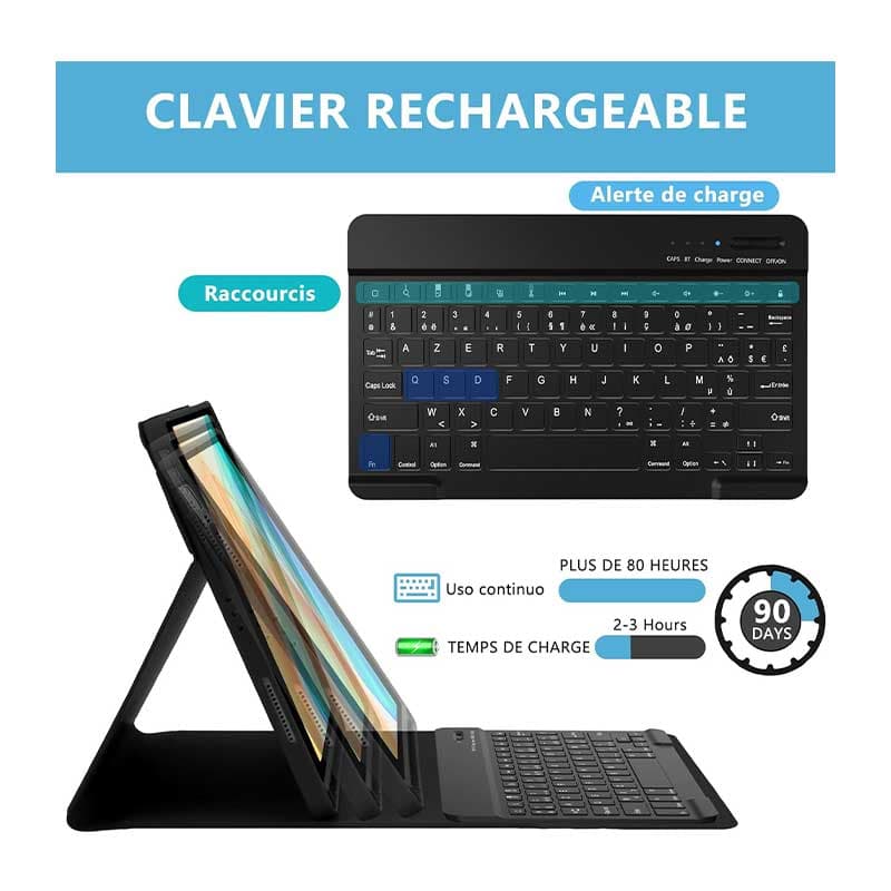 قاب کیبورد آیپد 11/10.5 اینچی برند Clavier مدل KC-Tde239/282 — تصویر ۶