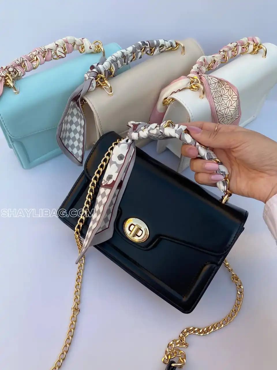 کیف مجلسی دستی و دوشی زنانه مدل هیلی — تصویر ۳