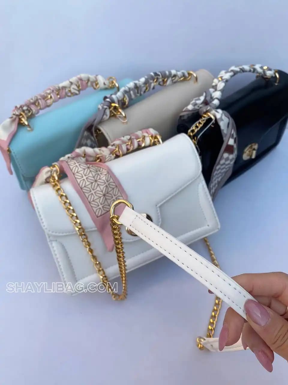 کیف مجلسی دستی و دوشی زنانه مدل هیلی — تصویر ۸