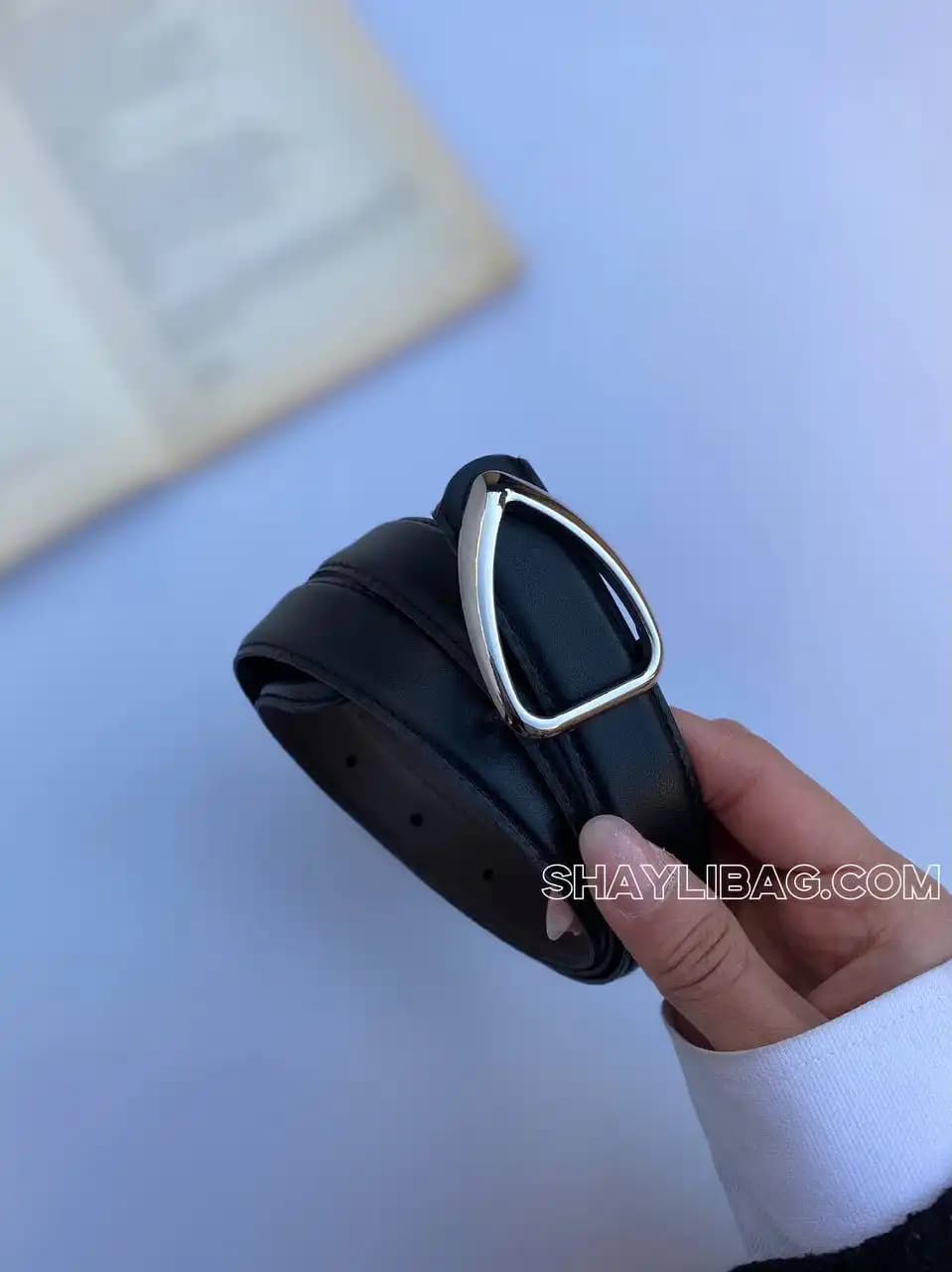 کمربند مینیمال ۲ سانتی زنانه مدل اشک — تصویر ۶