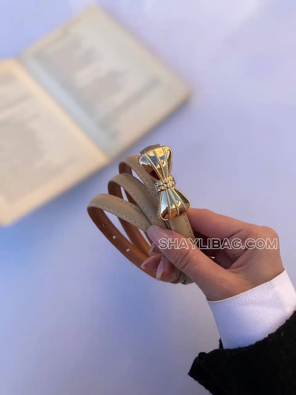 کمربند مینیمال ۱/۵ سانتی زنانه مدل پاپی — تصویر ۵