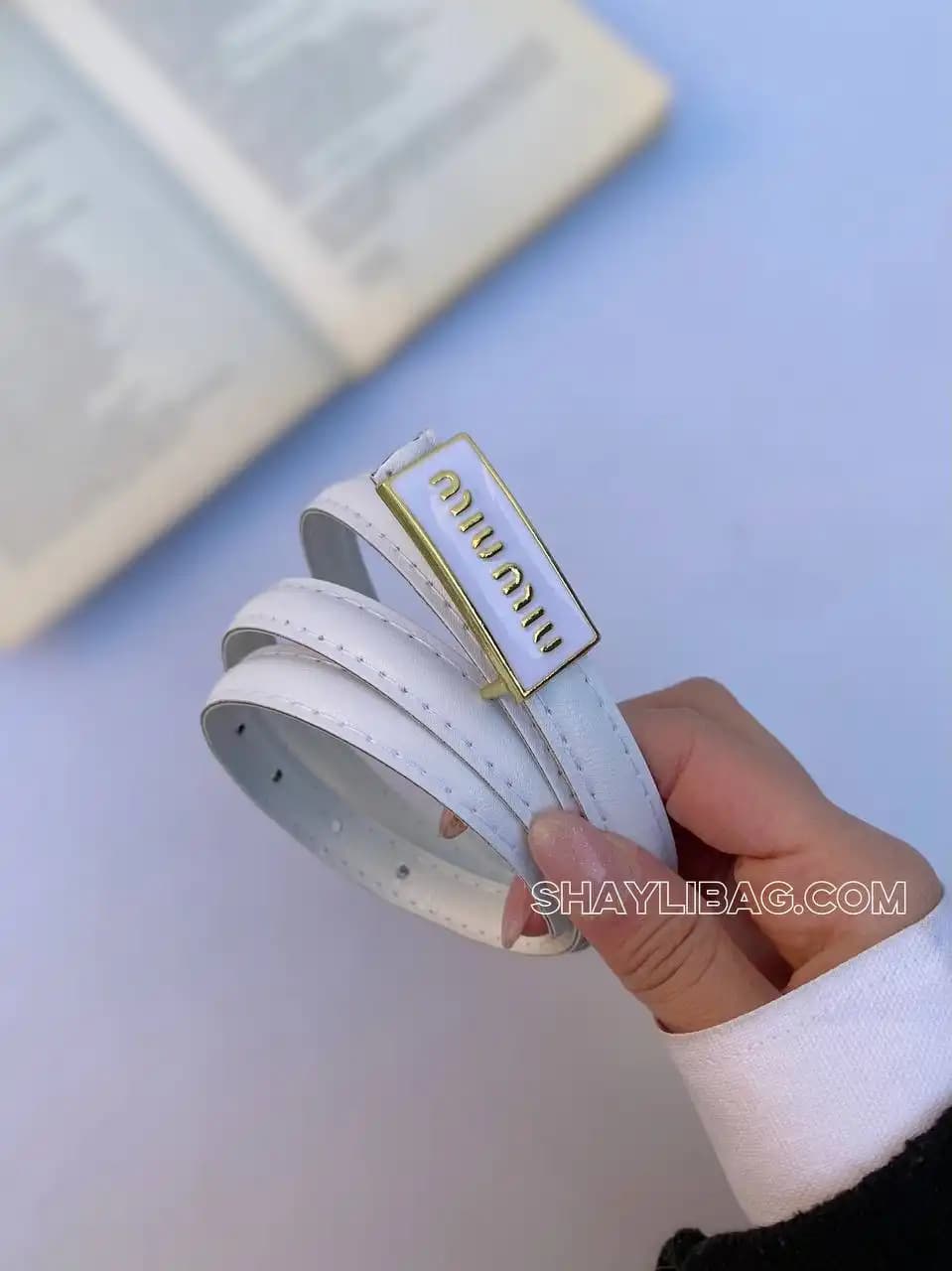کمربند مینیمال 1/5 سانتی زنانه مدل میو — تصویر ۷