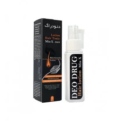 لوسیون تقویت کننده مو MIN X – D&D دئودراگ حجم 60 میل (مشکی)