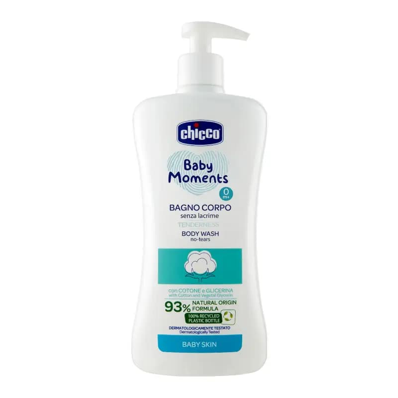 شامپو بدن کودک چیکو Chicco مدل گل پنبه Tenderness حجم ۲00 میلی لیتر