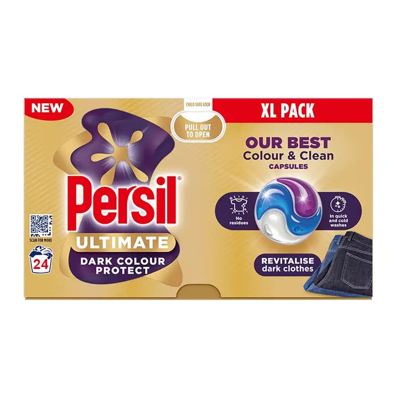 کپسول مایع لباسشویی پرسیل Persil مدل Ultimate Dark بسته 24 عددی — تصویر ۲
