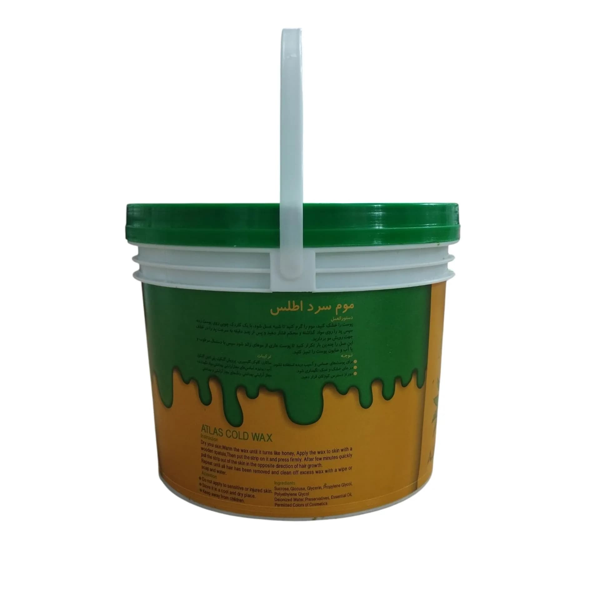 موم سرد اطلس مدل الوئه ورا سطلی وزن 3500 گرم (اقتصادی) — تصویر ۲