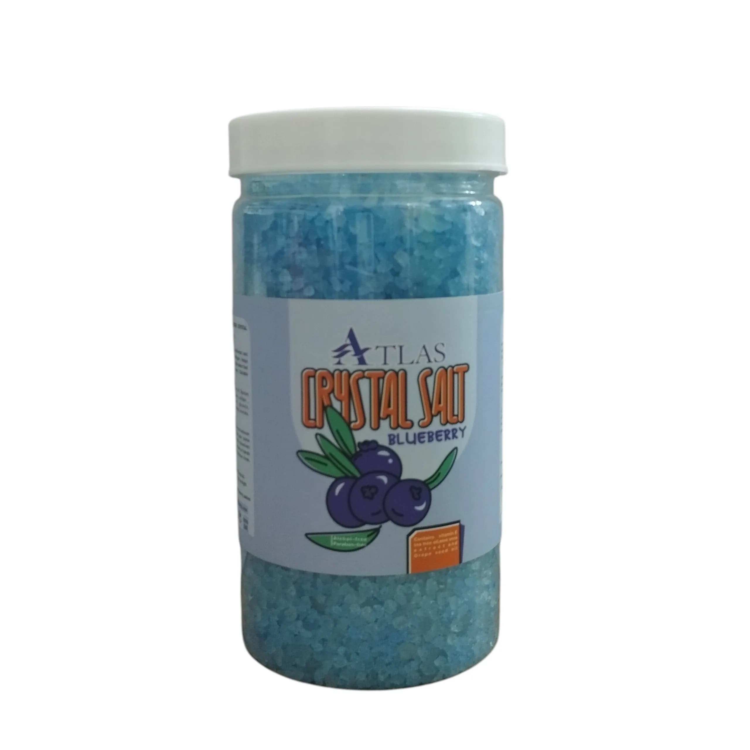 نمک کریستال اطلس در رایحه بلوبری وزن 1 کیلوگرم مدل Crystal Salt