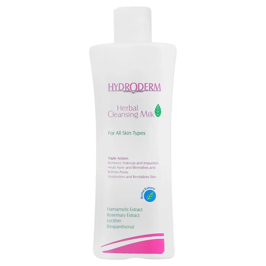 شیر پاک‌کن هیدرودرم (Hydroderm) مدل Herbal Cleansing Milk حجم ۲۰۰ میلی‌لیتر