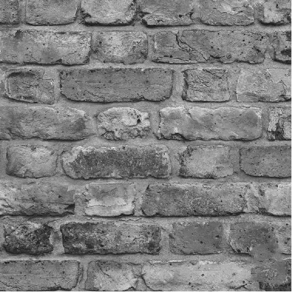 کاغذ دیواری طرح آجر طوسی NW8068