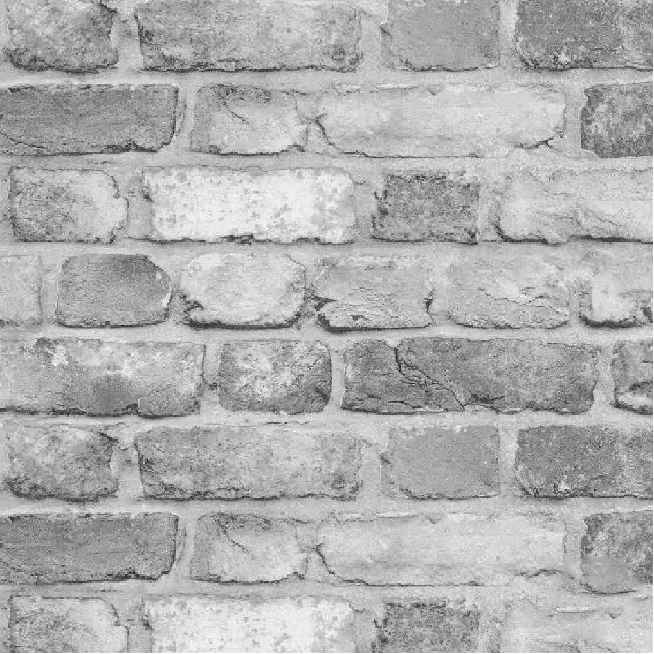 کاغذ دیواری طرح آجر طوسی NW8052