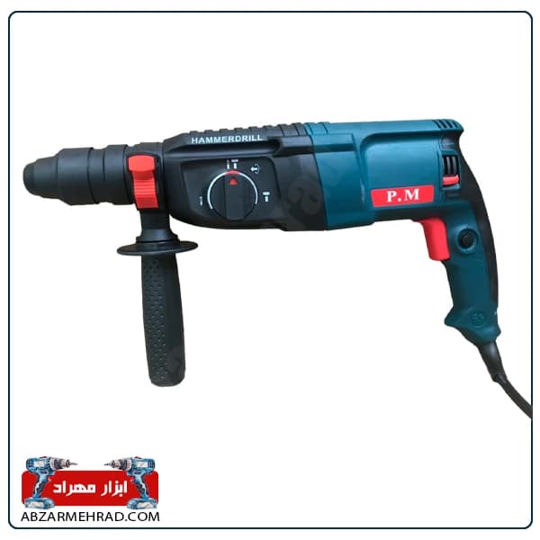 دریل بتن کن پی ام مدل 11254 | 800 وات چهار شیار SDS PLUS