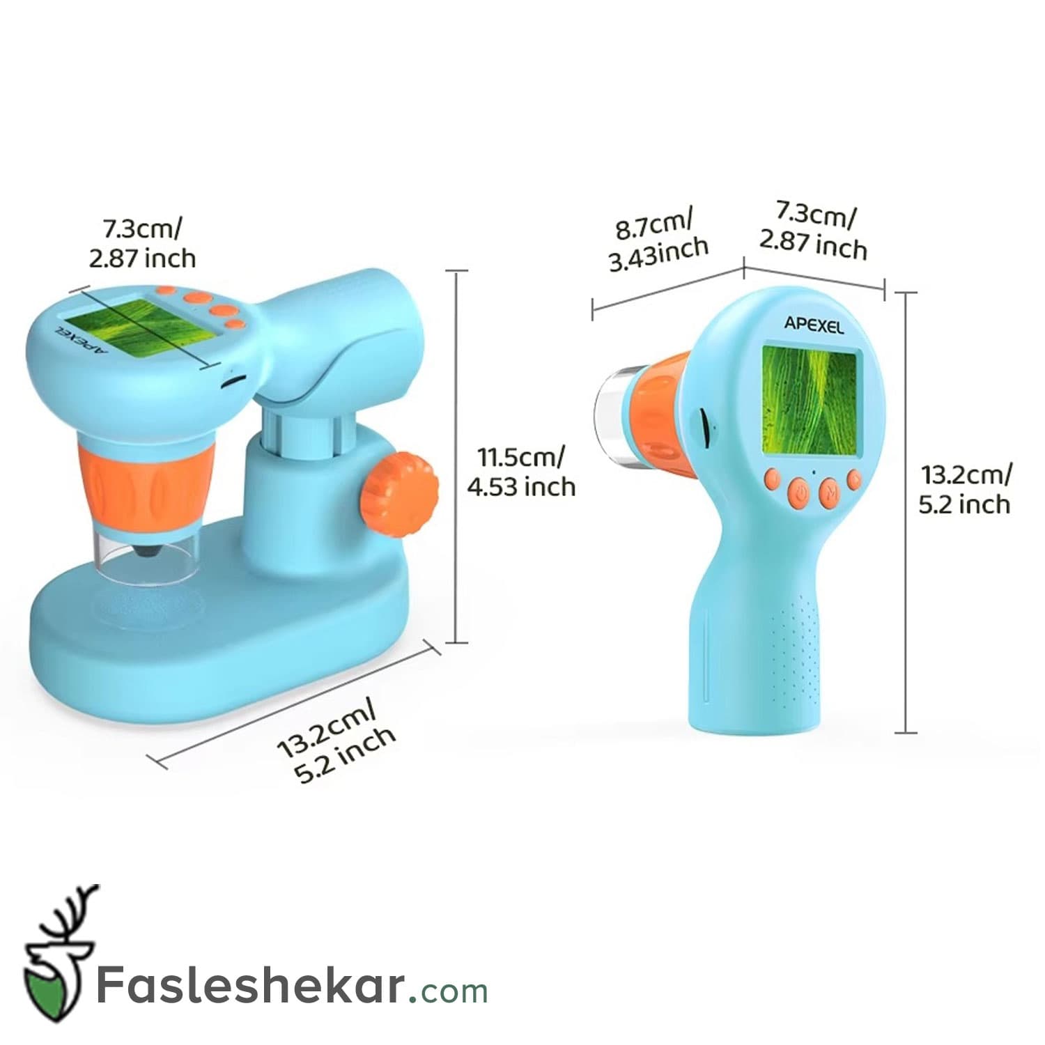 میکروسکوپ دیجیتال کودکان مدل APEXEL 800X MS201 — تصویر ۶