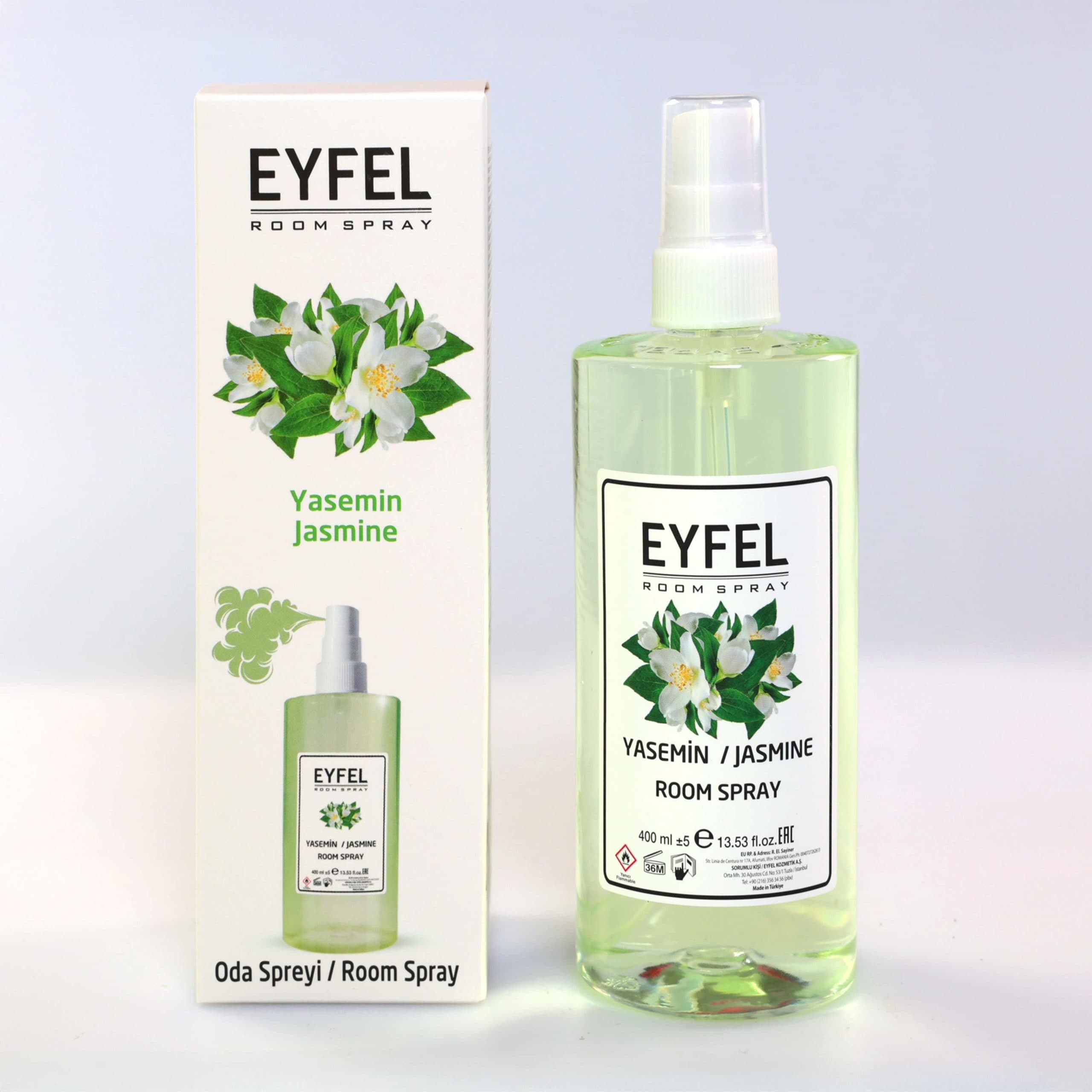 اسپری خوشبو کننده هوا ایفل اصل EYFEL مدل یاس jasmine حجم 400 میل