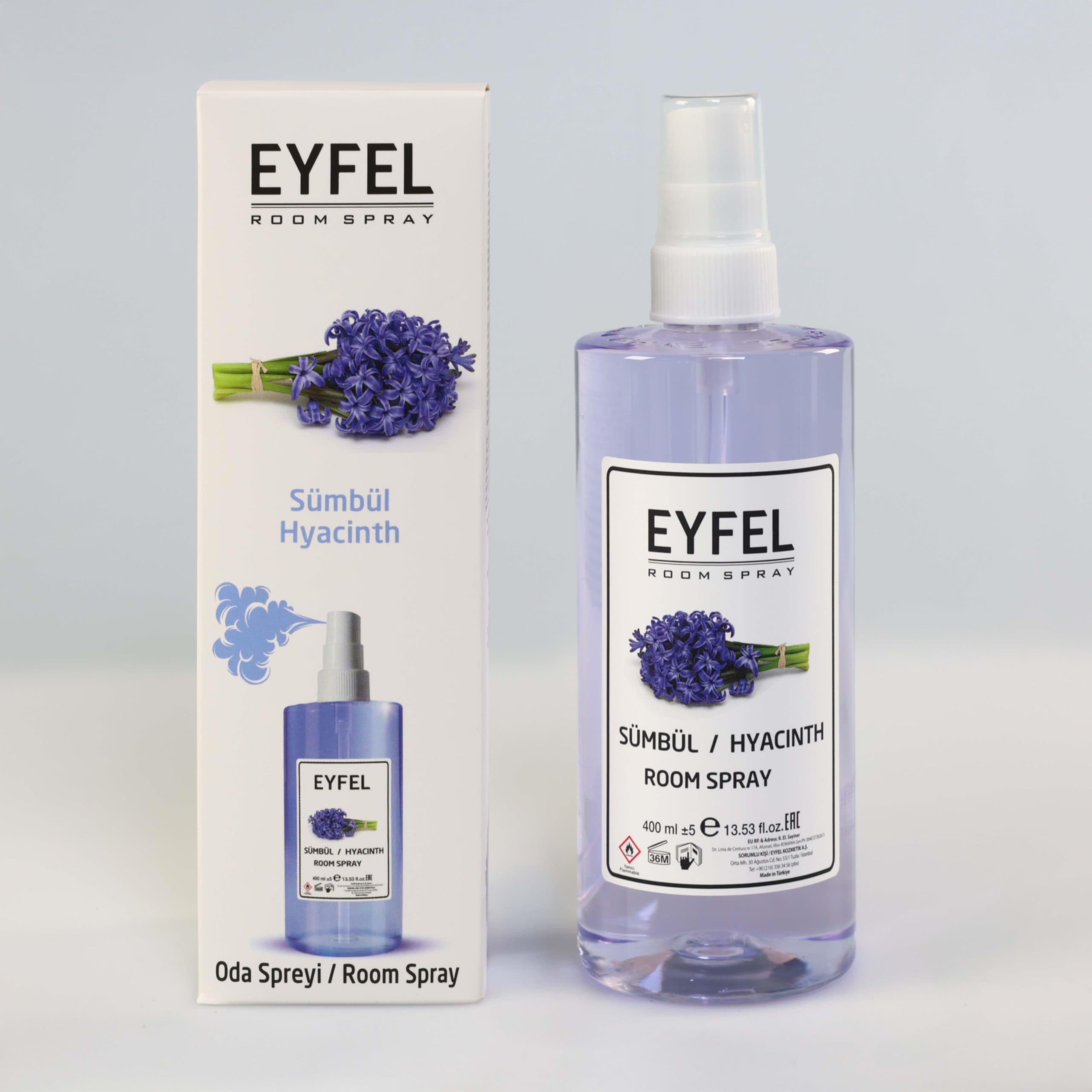 اسپری خوشبو کننده هوا ایفل اصل EYFEL مدل گل سنبل Hyacinth حجم 400 میل