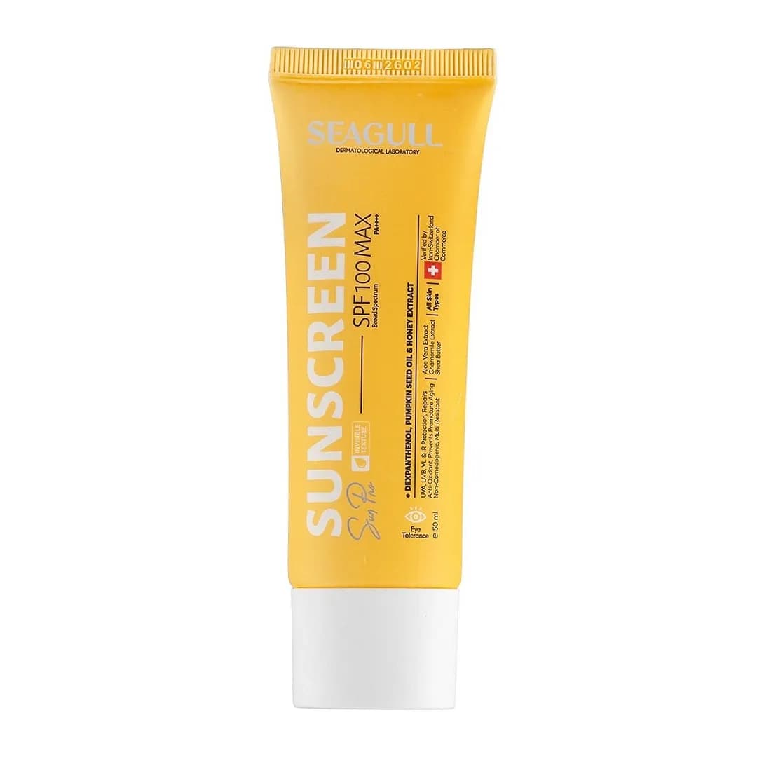 کرم ضد افتاب انواع پوست بی رنگ سی گل SPF100 — تصویر ۲