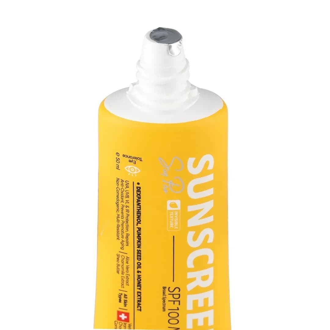 کرم ضد افتاب انواع پوست بی رنگ سی گل SPF100 — تصویر ۳