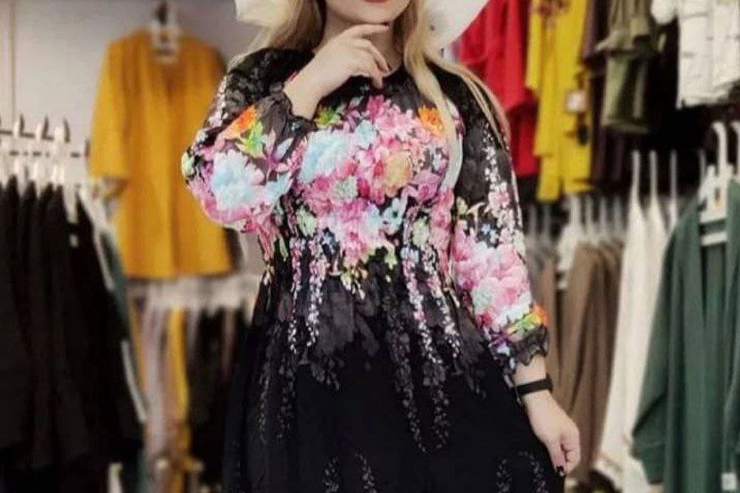 پیراهن ساحلی نخی راحتی حاشیه دار/کد2189