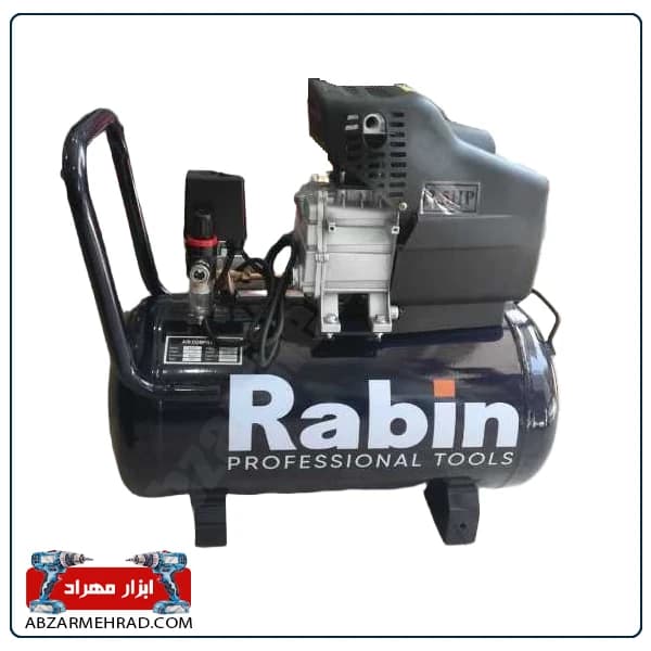 پمپ باد 25 لیتری روغنی رابین مدل R2825P