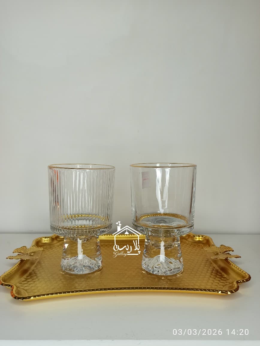 لیوان/دسر خوری ترک لب طلا ۴۱۲۰۸ — تصویر ۳