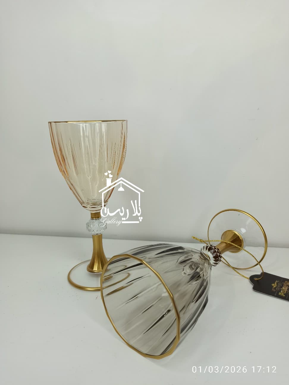 ست 6 تایی گیلاس پایه الماس 41200 — تصویر ۶