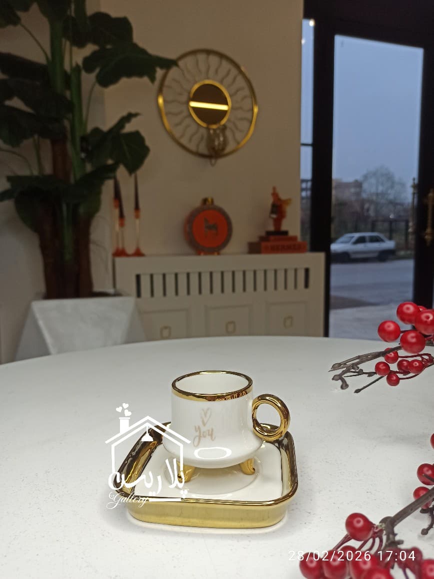 فنجان قهوه خوری ترک برند پاچی PACI قلبی پایه دار 41199 — تصویر ۷