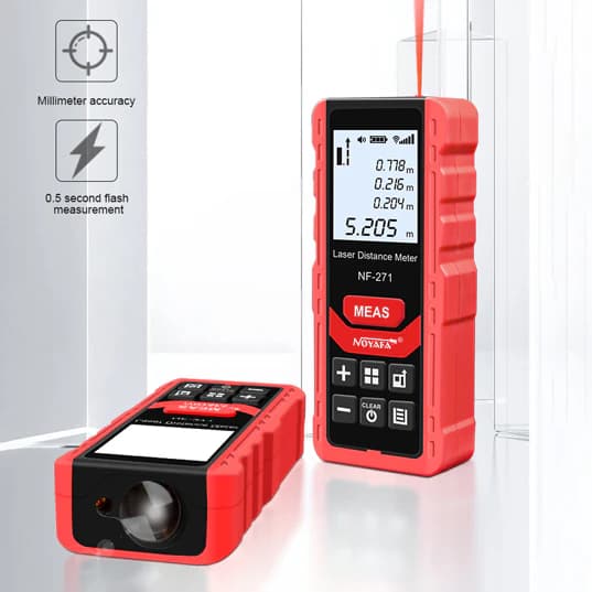 متر لیزری نویافا مدل NOYAFA NF-271 – دقیق و حرفه‌ای تا 50 متر – باگارانتی12ماهه