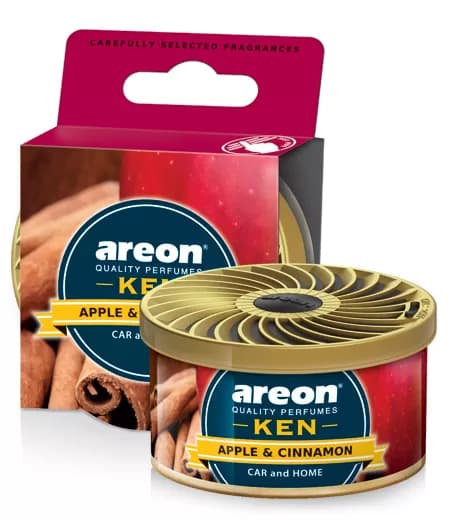 خوشبو کننده ماشین Ken Areon رایحه Apple & Cinnamon آرئون