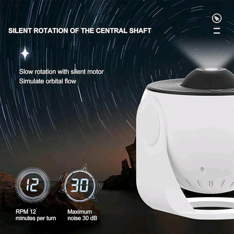 چراغ خواب مدل Galaxy Projector طرح منظومه شمسی — تصویر ۷