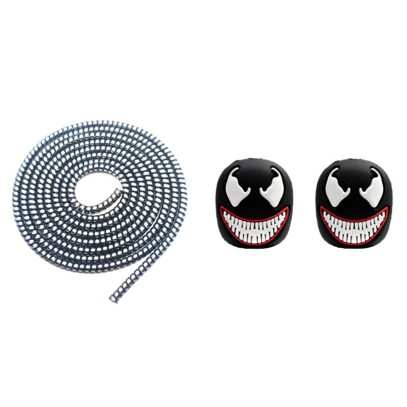 محافظ کابل شارژ و هندزفری مدل Venom66 بسته سه عددی