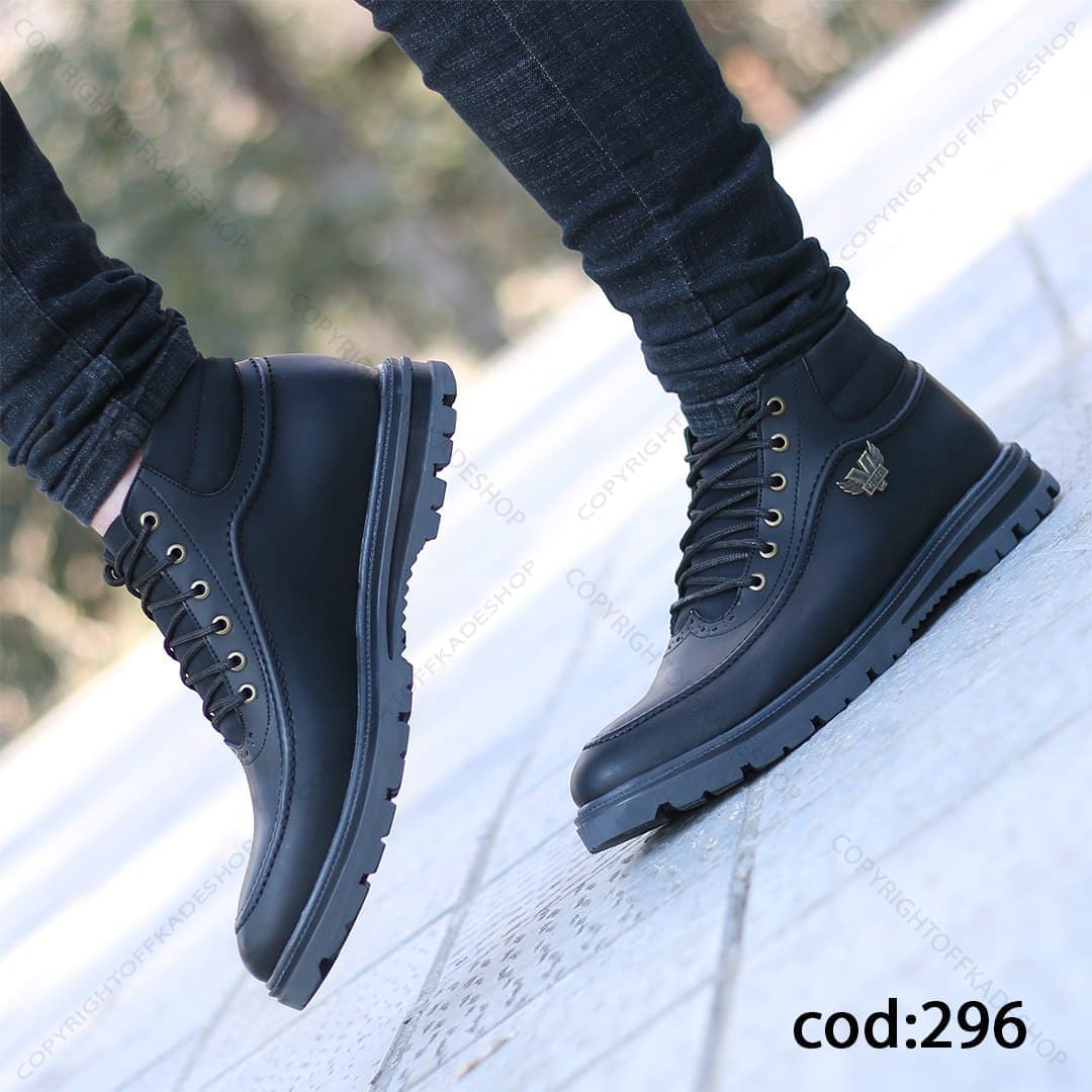 نیم بوت کیان مشکی – کد hf 296 — تصویر ۲