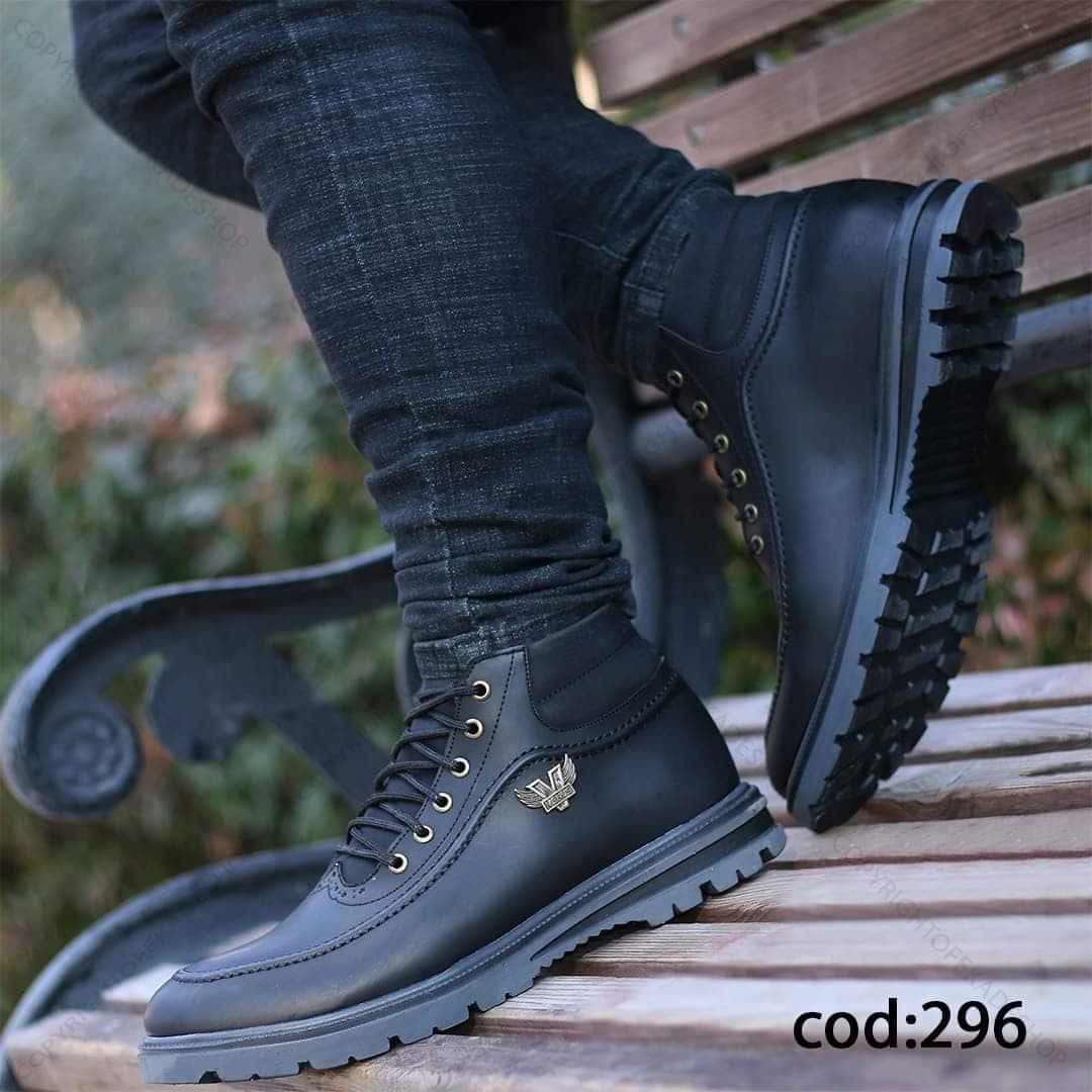 نیم بوت کیان مشکی – کد hf 296