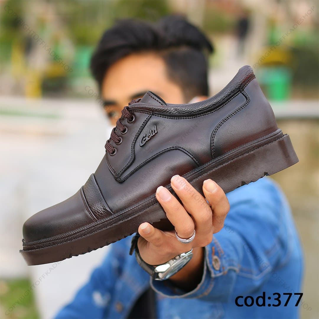 کفش قهوه ای گلد – کد hf 377 — تصویر ۳