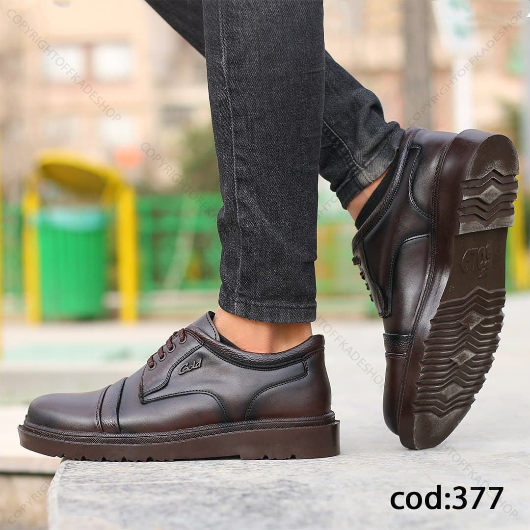 کفش قهوه ای گلد – کد hf 377