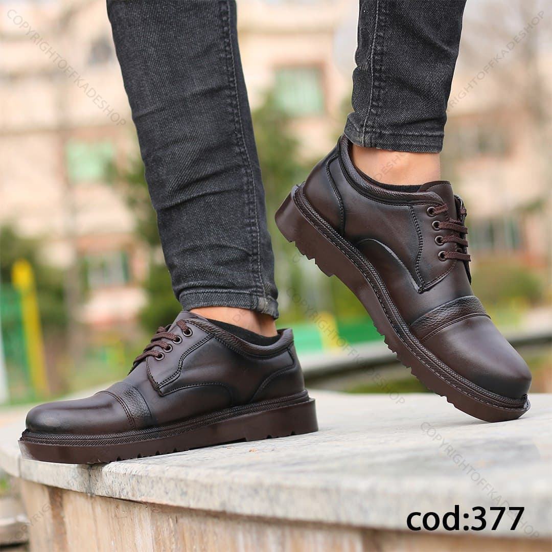 کفش قهوه ای گلد – کد hf 377 — تصویر ۲