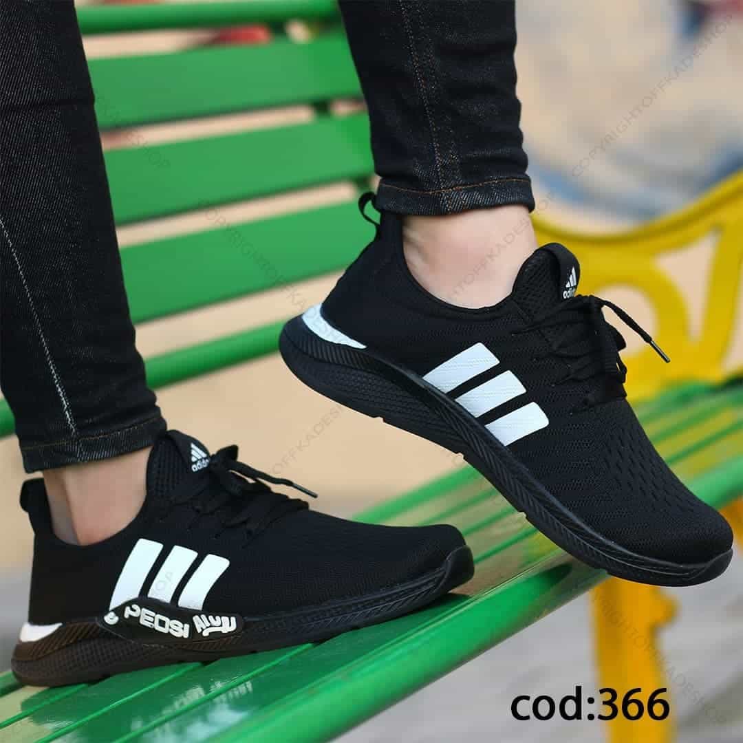 کتونی مشکی آدیداس – کد 366(Ti5) — تصویر ۲