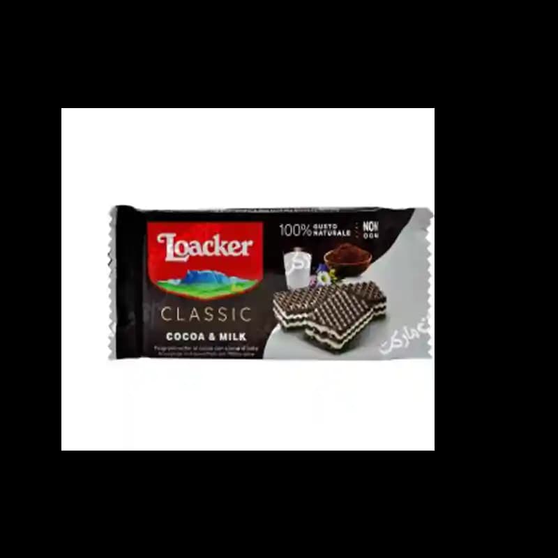 ویفر شیری و کاکائویی لواکر ۴۵ گرمی