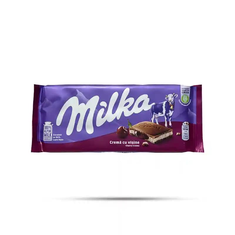 شکلات تخته‌ای گیلاس میلکا ۱۰۰ گرمی