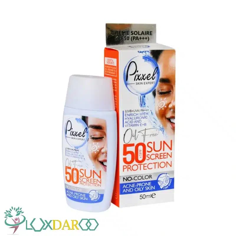 کرم ضد آفتاب بژ روشن پوست چرب پیکسل SPF50