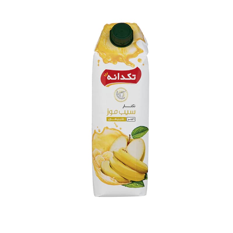آبمیوه نکتار1لیتری سیب موز تکدانه — تصویر ۲
