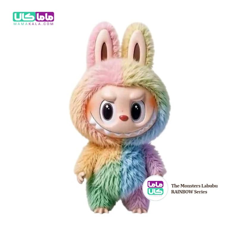 عروسک لبوبو رنگین کمان 🌈 Rainbow Labubu پاپ مارت — تصویر ۲