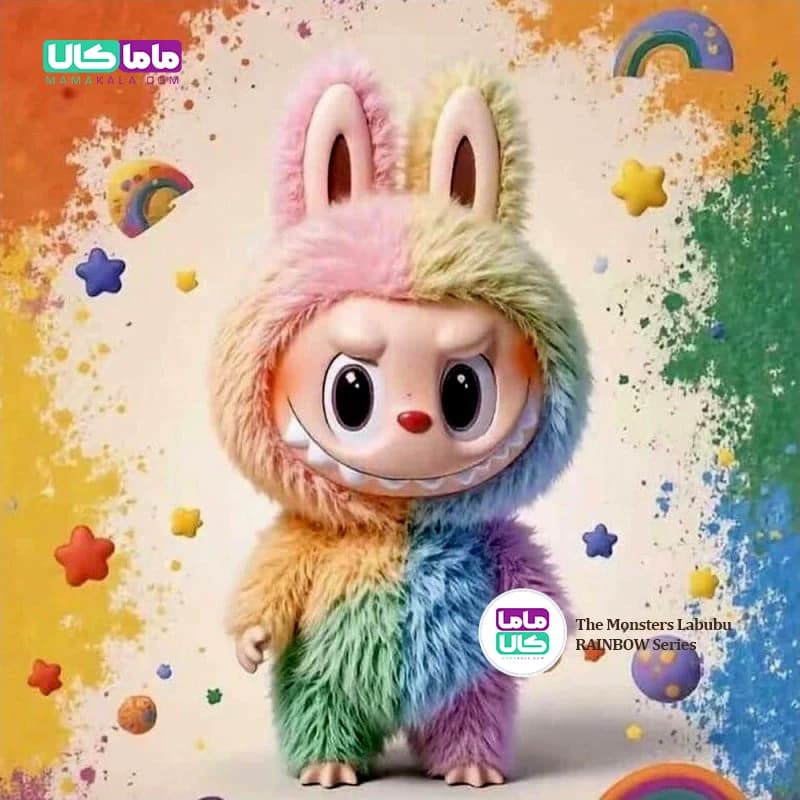 عروسک لبوبو رنگین کمان 🌈 Rainbow Labubu پاپ مارت — تصویر ۷