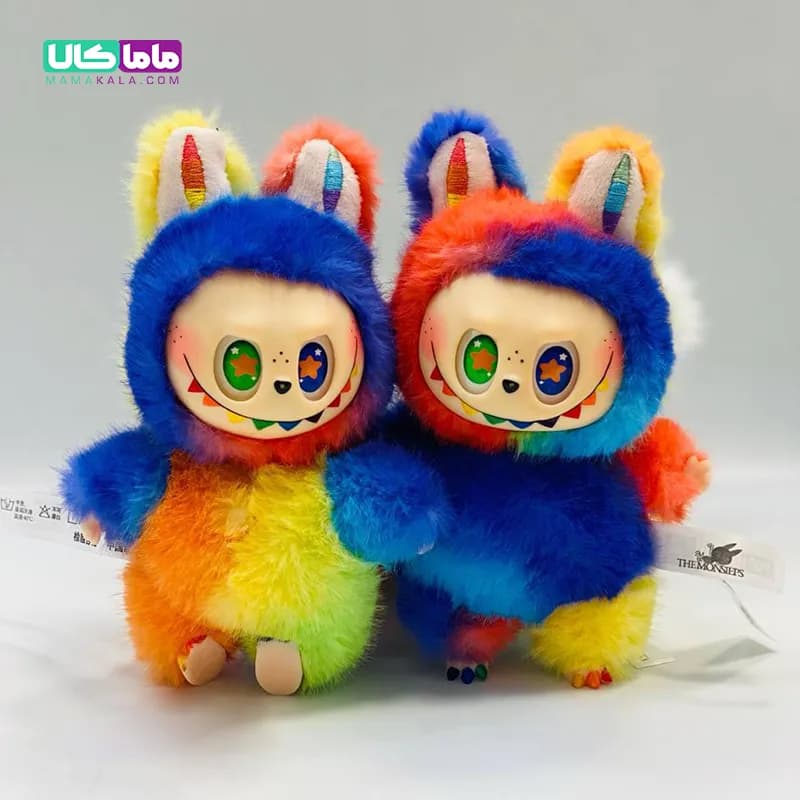 عروسک لبوبو رنگین کمان 🌈 Rainbow Labubu پاپ مارت — تصویر ۳