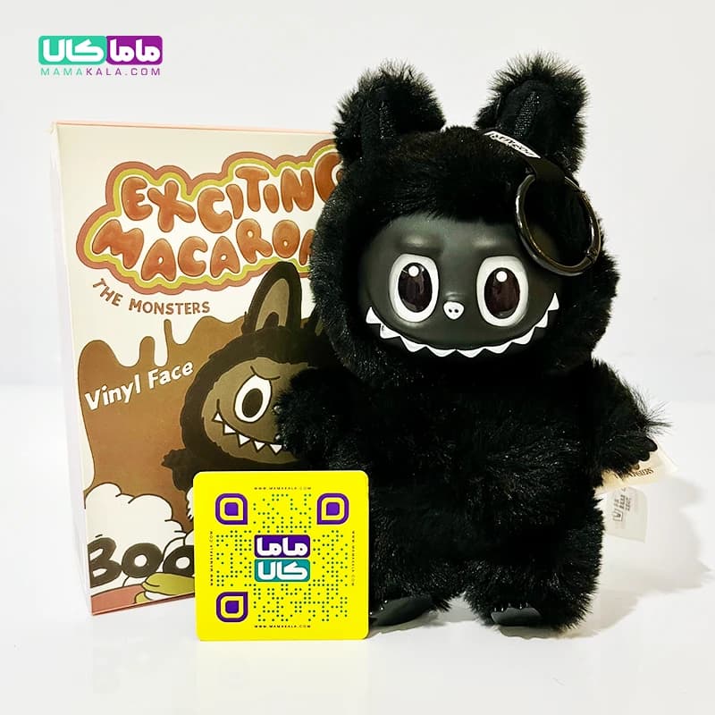 عروسک لبوبو مشکی آفریقا 👶🏿 Black African Labubu پاپ مارت — تصویر ۴