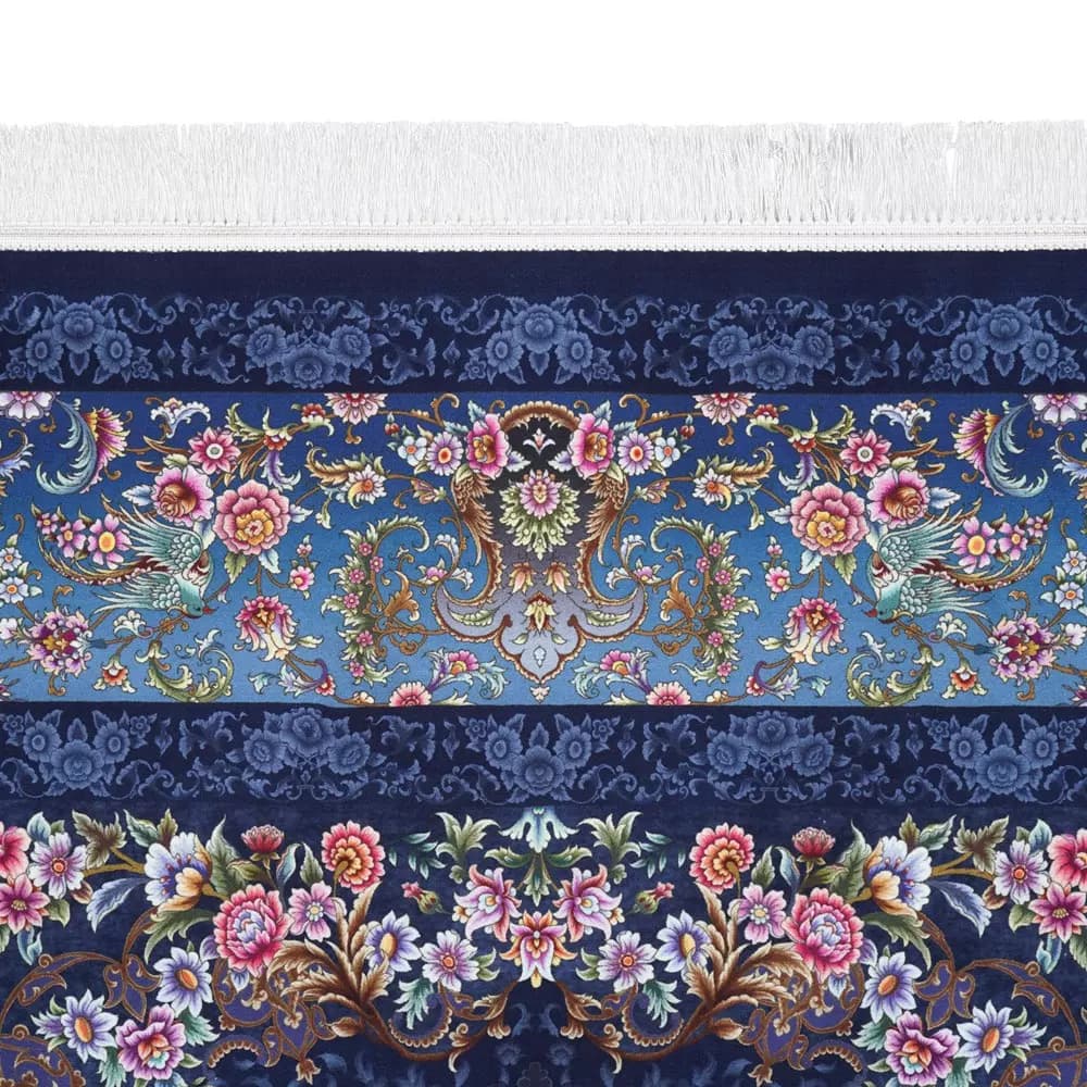 فرش اصیل طرح 100927 سرمه ای 1200 شانه — تصویر ۴