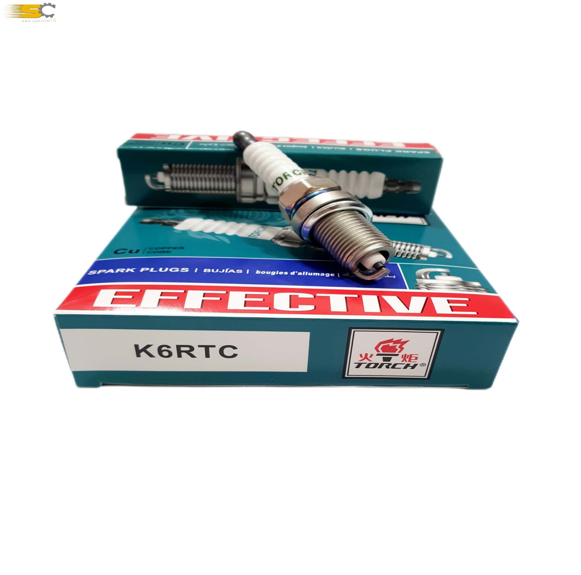 شمع تورچ پایه کوتاه تک پلاتین (4عددی)K6RTC — تصویر ۲