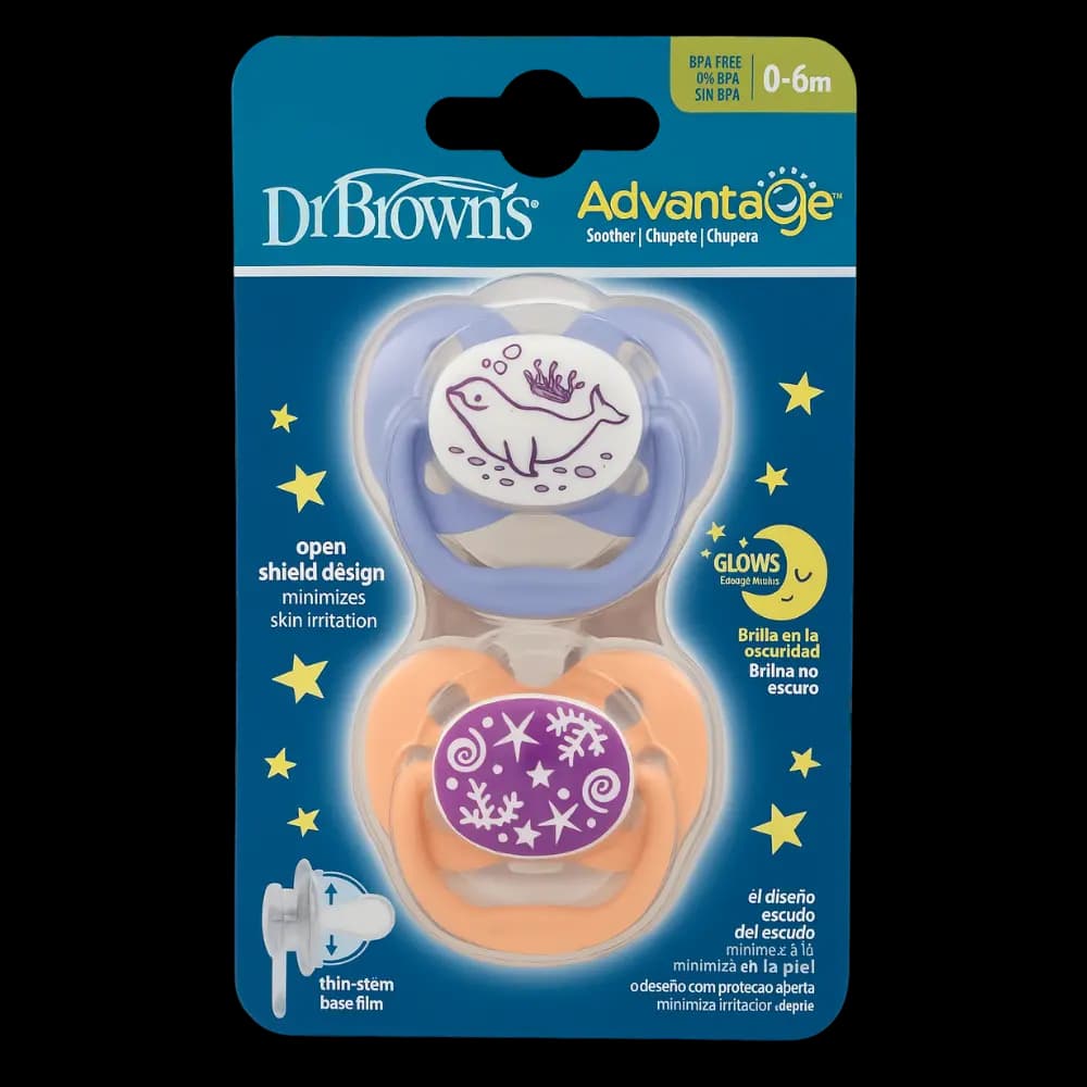 پستانک ارتودنسی نایت Dr. Brown’s دخترانه ۰-۶ ماه